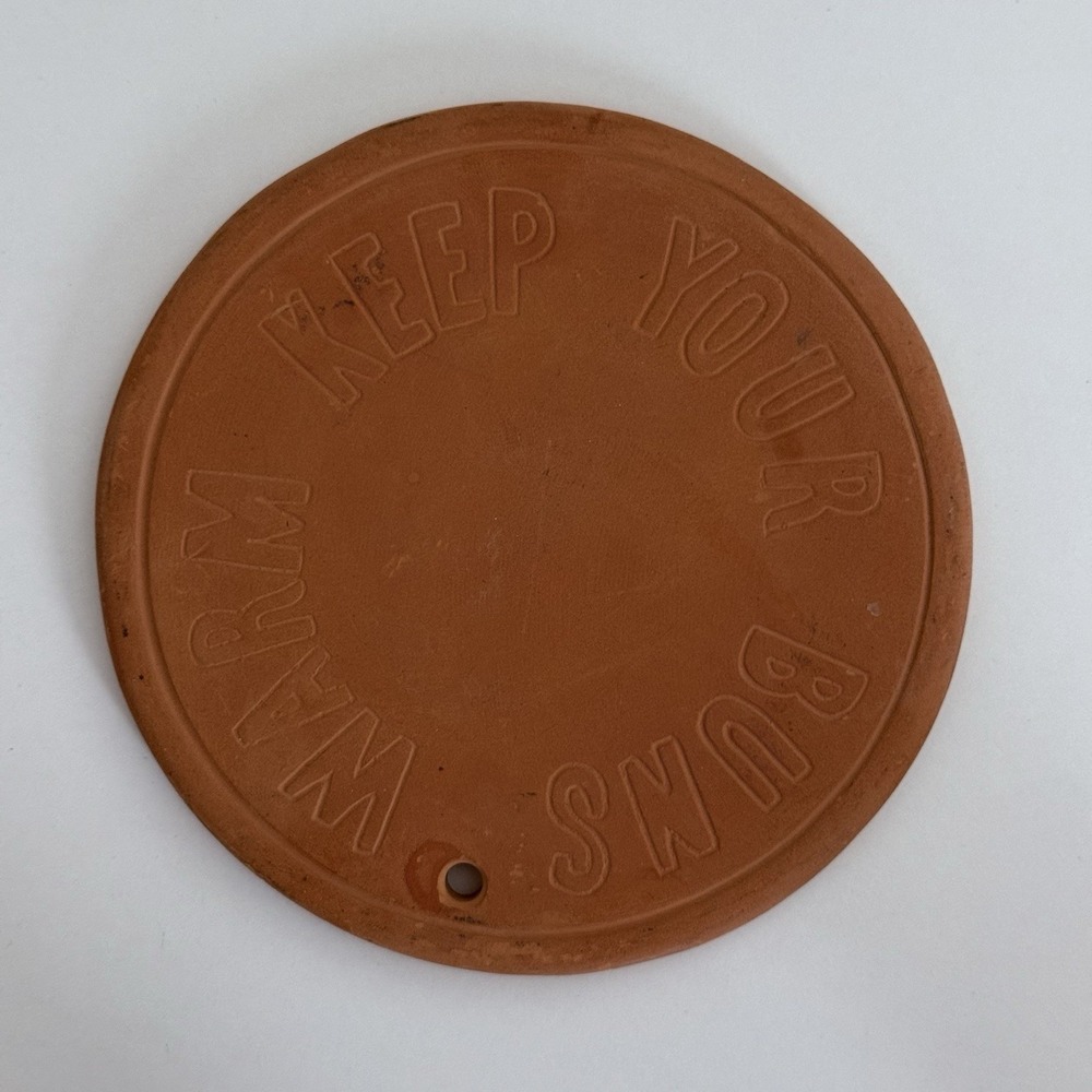 Trivet Bun Warmer Terracotta Clay Keep Your Buns Warm with Hanging Hole